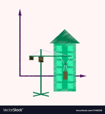 Flat shading style icon construction crane and vector image
