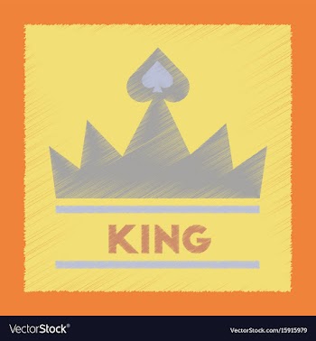 Flat shading style icon crown royal vector image