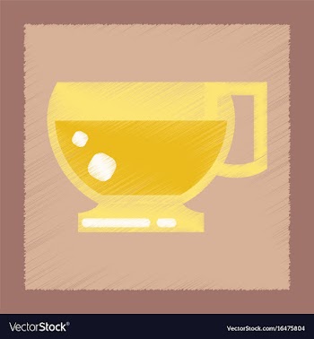 Flat shading style icon cup coffee flavor vector image