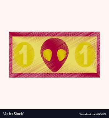 Flat shading style icon currency cash vector image