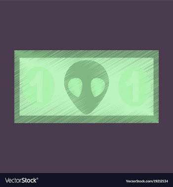 Flat shading style icon currency cash vector image