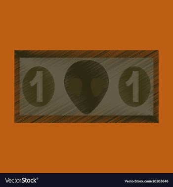 Flat shading style icon currency cash vector image