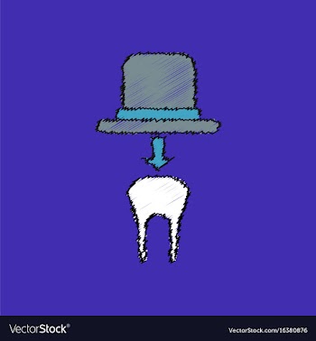 Flat shading style icon dental crown vector image