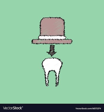 Flat shading style icon dental crown vector image