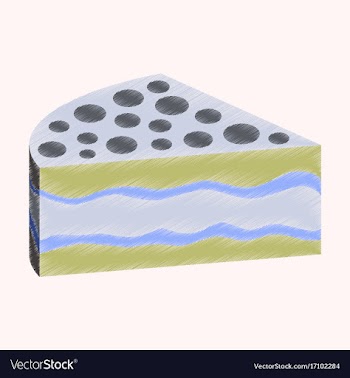 Flat shading style icon design cake vector image