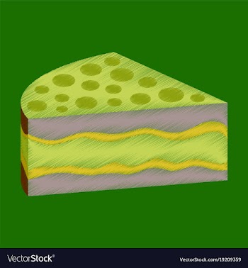 Flat shading style icon design cake vector image