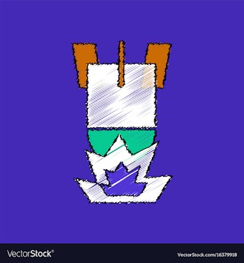 Flat shading style icon detonation of bomb vector image