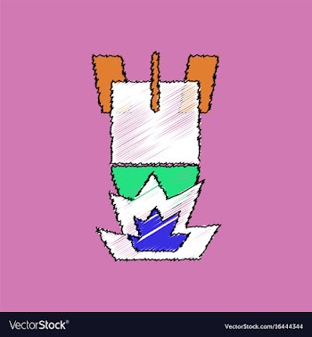 Flat shading style icon detonation of bomb vector image