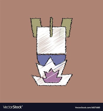 Flat shading style icon detonation of bomb vector image