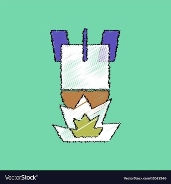 Flat shading style icon detonation of bomb vector image