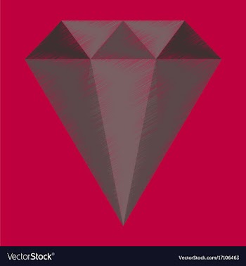 Flat shading style icon diamond expensive jewelery vector image
