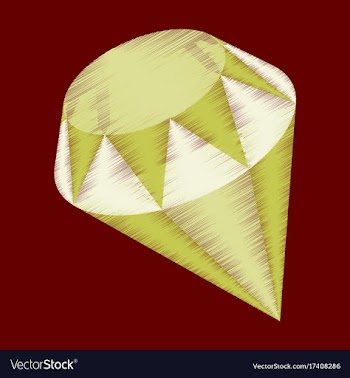 Flat shading style icon diamond expensive jewelery vector image