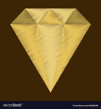 Flat shading style icon diamond expensive jewelery vector image