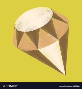 Flat shading style icon diamond expensive jewelery vector image