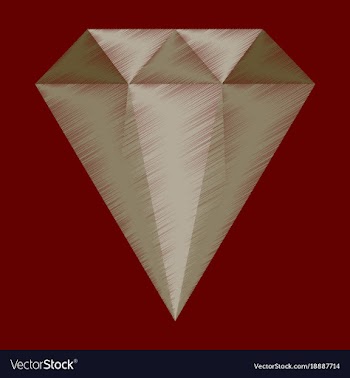 Flat shading style icon diamond expensive jewelery vector image