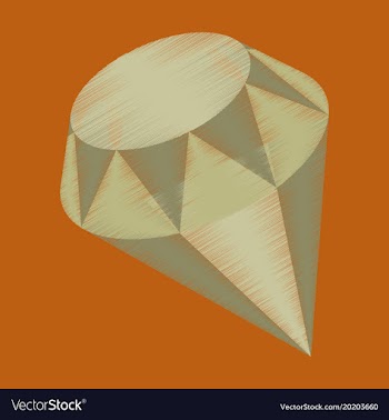 Flat shading style icon diamond expensive jewelery vector image