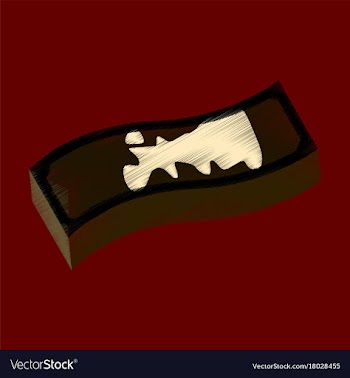 Flat shading style icon dirty money vector image