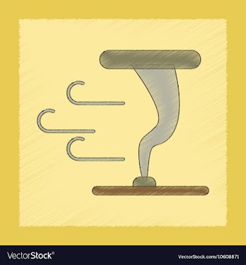Flat shading style icon disaster tornado vector image