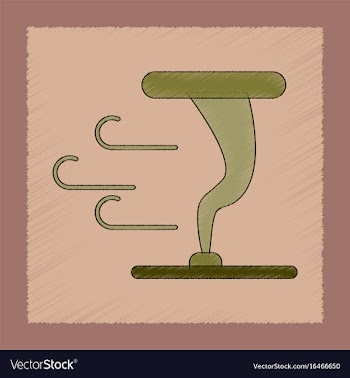 Flat shading style icon disaster tornado vector image