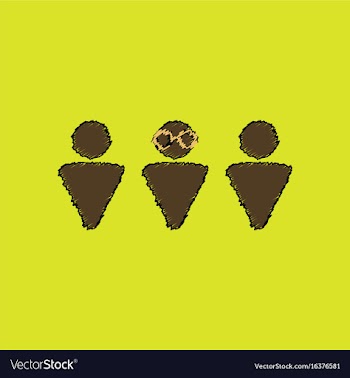 Flat shading style icon doctor and patient vector image
