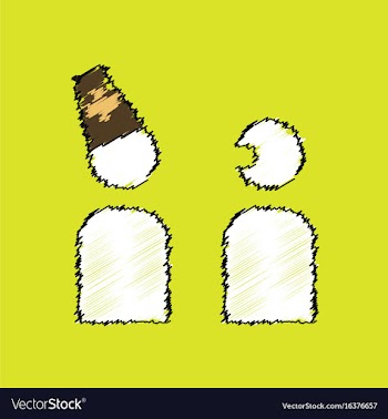 Flat shading style icon doctor and patient vector image