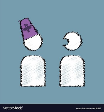 Flat shading style icon doctor and patient vector image