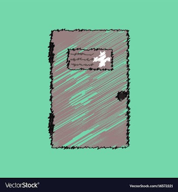 Flat shading style icon doctors door vector image
