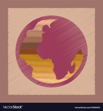 Flat shading style icon earth gays symbol vector image