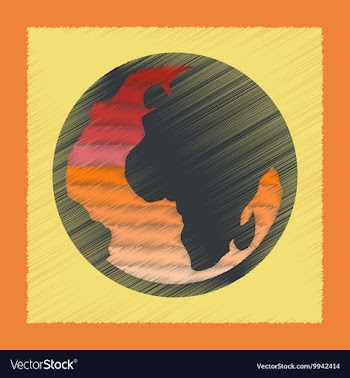 Flat shading style icon Earth gays symbol vector image