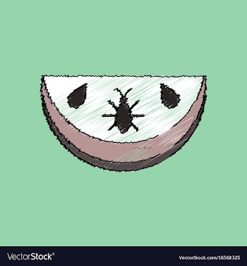 Flat shading style icon earth layers vector image