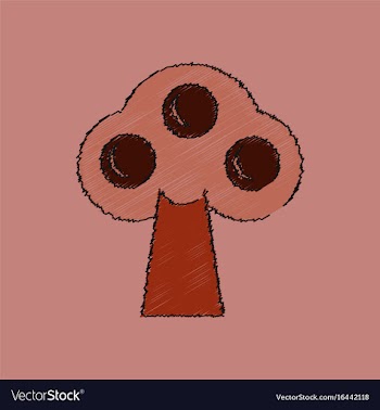 Flat shading style icon ecological tree vector image
