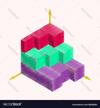 Flat shading style icon economic chart vector image
