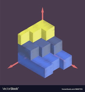 Flat shading style icon economic chart vector image