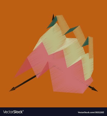 Flat shading style icon economic chart vector image