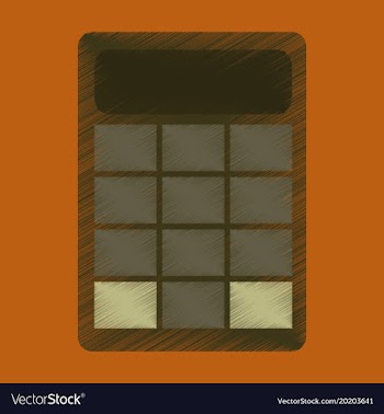 Flat shading style icon economy calculator vector image