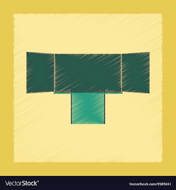 Flat shading style icon education blackboard vector image