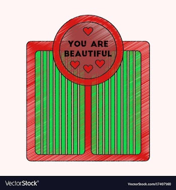 Flat shading style icon electronic floor scales vector image