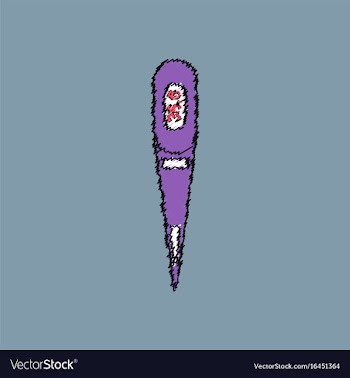 Flat shading style icon electronic thermometer vector image