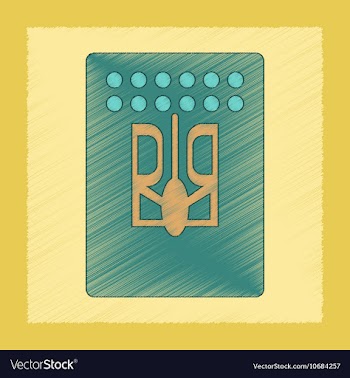 Flat shading style icon emblem Ukraine vector image