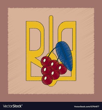 Flat shading style icon emblem ukraine vector image