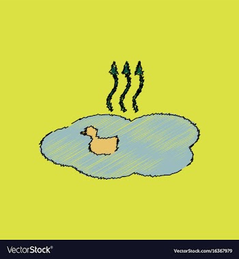 Flat shading style icon evaporation of water vector image