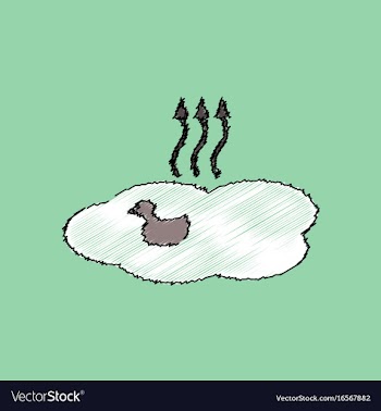 Flat shading style icon evaporation of water vector image