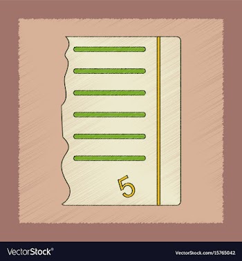 Flat shading style icon exam score excellent vector image