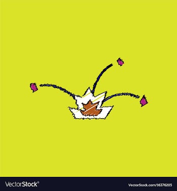 Flat shading style icon explosion and shards vector image