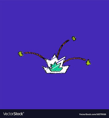 Flat shading style icon explosion and shards vector image