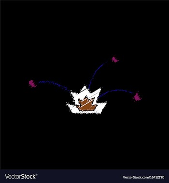 Flat shading style icon explosion and shards vector image