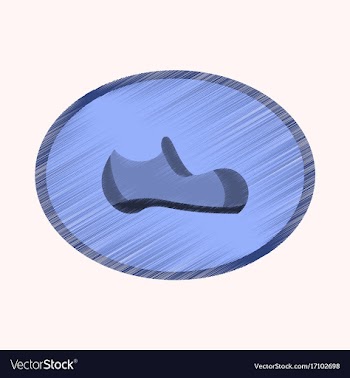 Flat shading style icon fashion footwear man shoe vector image
