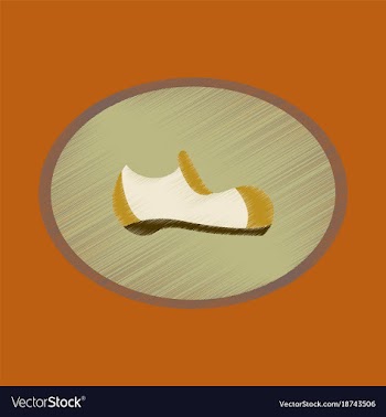 Flat shading style icon fashion footwear man shoe vector image