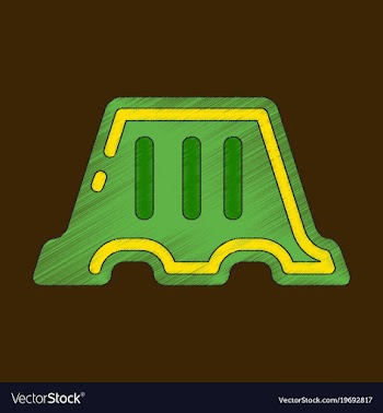 Flat shading style icon fence vector image
