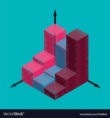 Flat shading style icon financial schedule vector image